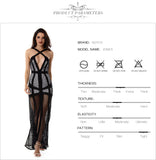Mermaid Bandage Deep V Neck Spaghetti Strap Cut Out Maxi Dress