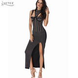 Spring  Diamonds Hollow Out Hot Lady Casual Maxi Dress