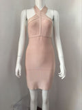 Hang Neck Mesh Sexy Lady Dress