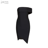 Strapless One Short Sleeve Vestidos Knee-Length Sexy Dress