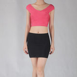 Top Off Shoulder Fashion Tank Top For Women Hip Busiter Crop