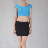 Top Off Shoulder Fashion Tank Top For Women Hip Busiter Crop
