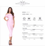 Hot Ruffles Off The Shoulder strapless Party Dress