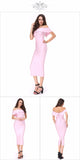 Hot Ruffles Off The Shoulder strapless Party Dress