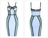 Striped Pink&Apricot Vestidos Spaghetti Strap Back Zipper Dress