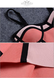 Striped Pink&Apricot Vestidos Spaghetti Strap Back Zipper Dress