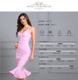 Spaghetti Strap Mermaid Vestidos V-Neck Knee Length Dress
