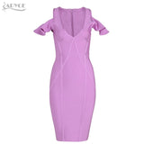 Violet Sexy V Neck Butterfly Sleeve Mini Dresses