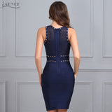 Sleeveless O Neck Beading Mini Dresses