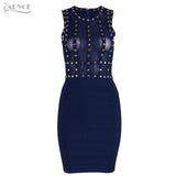 Sleeveless O Neck Beading Mini Dresses