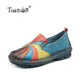 Genuine Leather Pregnant Flats Casual Soft Loafers Shoes