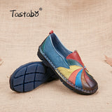 Genuine Leather Pregnant Flats Casual Soft Loafers Shoes