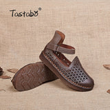 Handmade Shoe Genuine Leather Flats Women Shoes