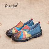 Genuine Leather Pregnant Flats Casual Soft Loafers Shoes