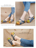 Tastabo Flower Handmade Slides Flip Flop On The Platform Clogs For Slippers