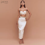 Short Top&Bodycon Skirt  Dress 2 pieces Set