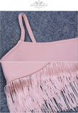 Spaghetti StrapTassel Fringe Mini Dress