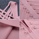 Sleeveless Hollow Out Halter Dress