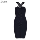 Sleeveless Hollow Out Halter Dress