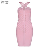 Sleeveless Hollow Out Halter Dress