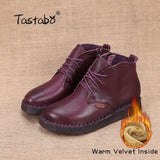 Tastabo Hakiki Leather Foot Womens Drawings High Quality Fashion Women's