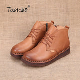 Tastabo Hakiki Leather Foot Womens Drawings High Quality Fashion Women's