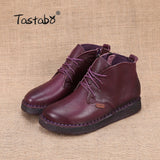 Tastabo Hakiki Leather Foot Womens Drawings High Quality Fashion Women's
