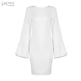 Flare Sleeve Mini Evening Party Dress