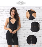 Sexy Sleeveless Mesh Bodycon Dress Women Dress