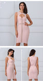 Sexy Sleeveless Mesh Bodycon Dress Women Dress