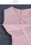 Sexy Sleeveless Mesh Bodycon Dress Women Dress