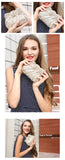 NATASSIE Women Crystal Evening Clutch Rose Flower Purse Party Female Wedding Clutches Bag