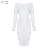 O Neck Long Sleeve Sexy Women Dress