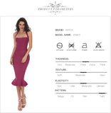 Halter Fishtail Midi Backless Dress
