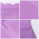 Hot Ruffles Off The Shoulder strapless Party Dress