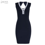 Beading Embellished Sleeveless Mini Bandage Sexy Women Dress