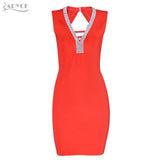 Beading Embellished Sleeveless Mini Bandage Sexy Women Dress