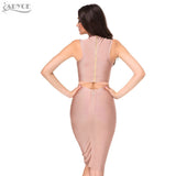 Deep V neck  Set Dress
