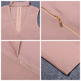 Deep V neck  Set Dress