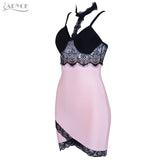 Spaghetti Strap Lace Bandage Dress Women Dress