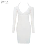 Halter Long Sleeve Sexy Women Dress