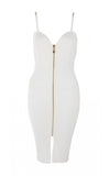 Apricot Spaghetti Strap V-Neck Dress