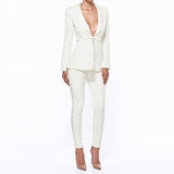 Long Sleeve Jacket&Pants 2 Two Pieces Women Set