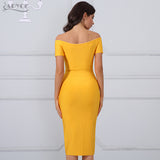 Sexy Off The Shoulder Short Sleeve Zipper Front Both Side Dress