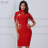 Hollow Out Sleeveless Mini Bodycon Bandage Dress