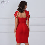 Hollow Out Sleeveless Mini Bodycon Bandage Dress
