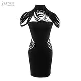 Hollow Out Sleeveless Mini Bodycon Bandage Dress