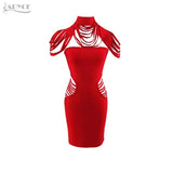 Hollow Out Sleeveless Mini Bodycon Bandage Dress