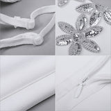 Spaghetti Strap Vestidos Sequined Dress