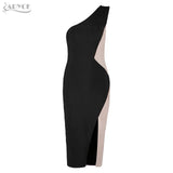 One Shoulder Sleeveless Side Split Dress